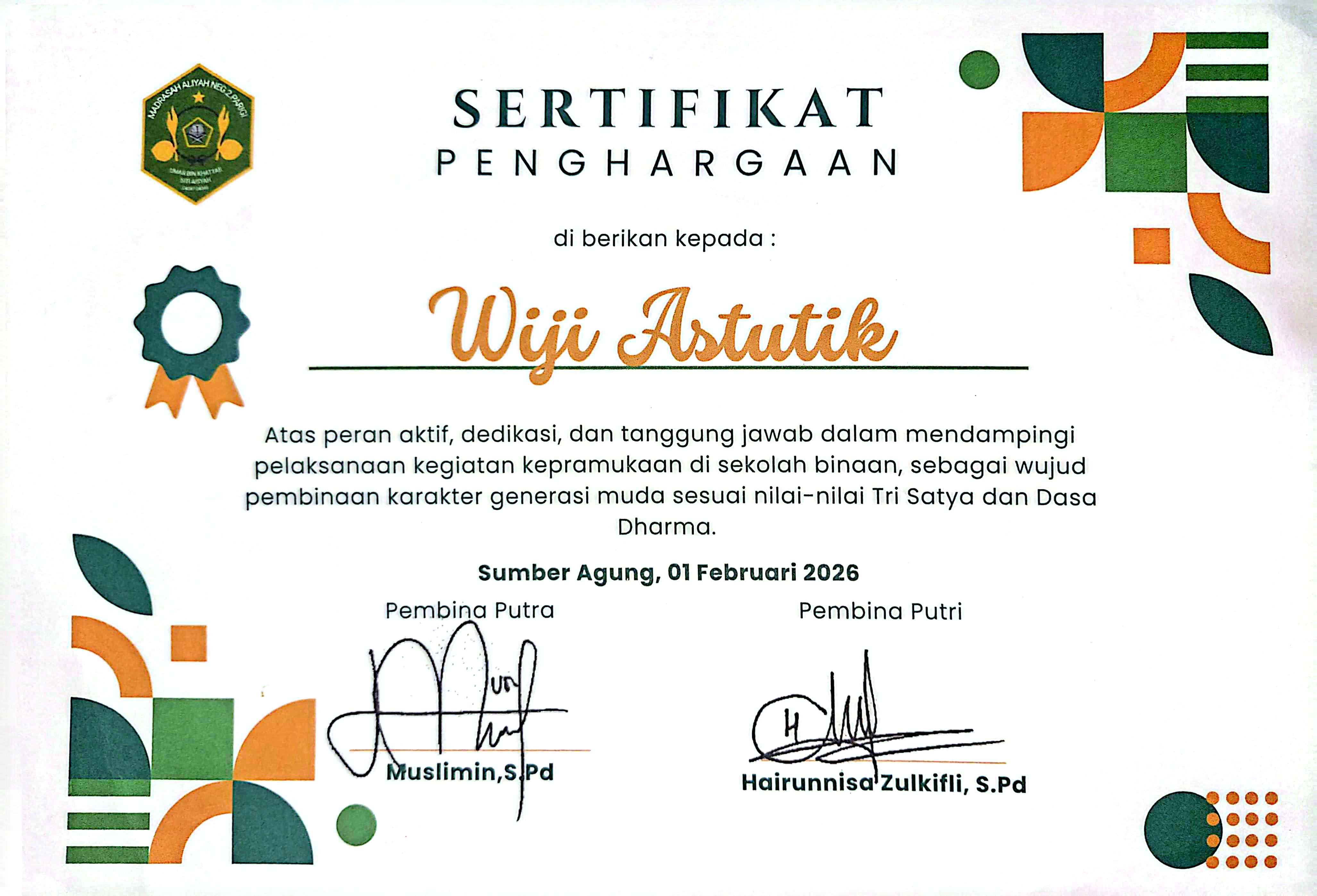 MENDAMPINGI SEKOLAH BINAAN