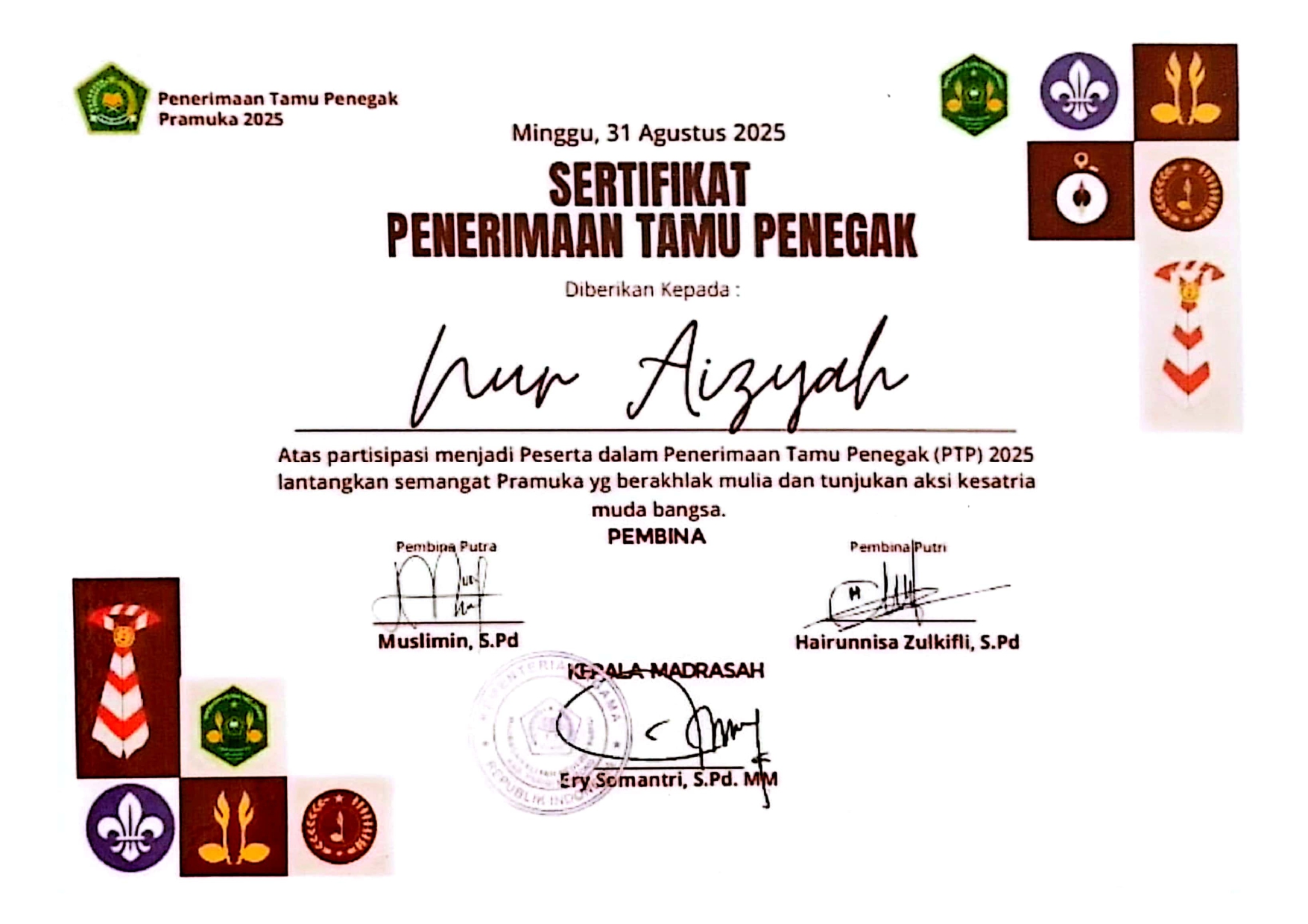 PENERIMAAN TAMU PENEGAK