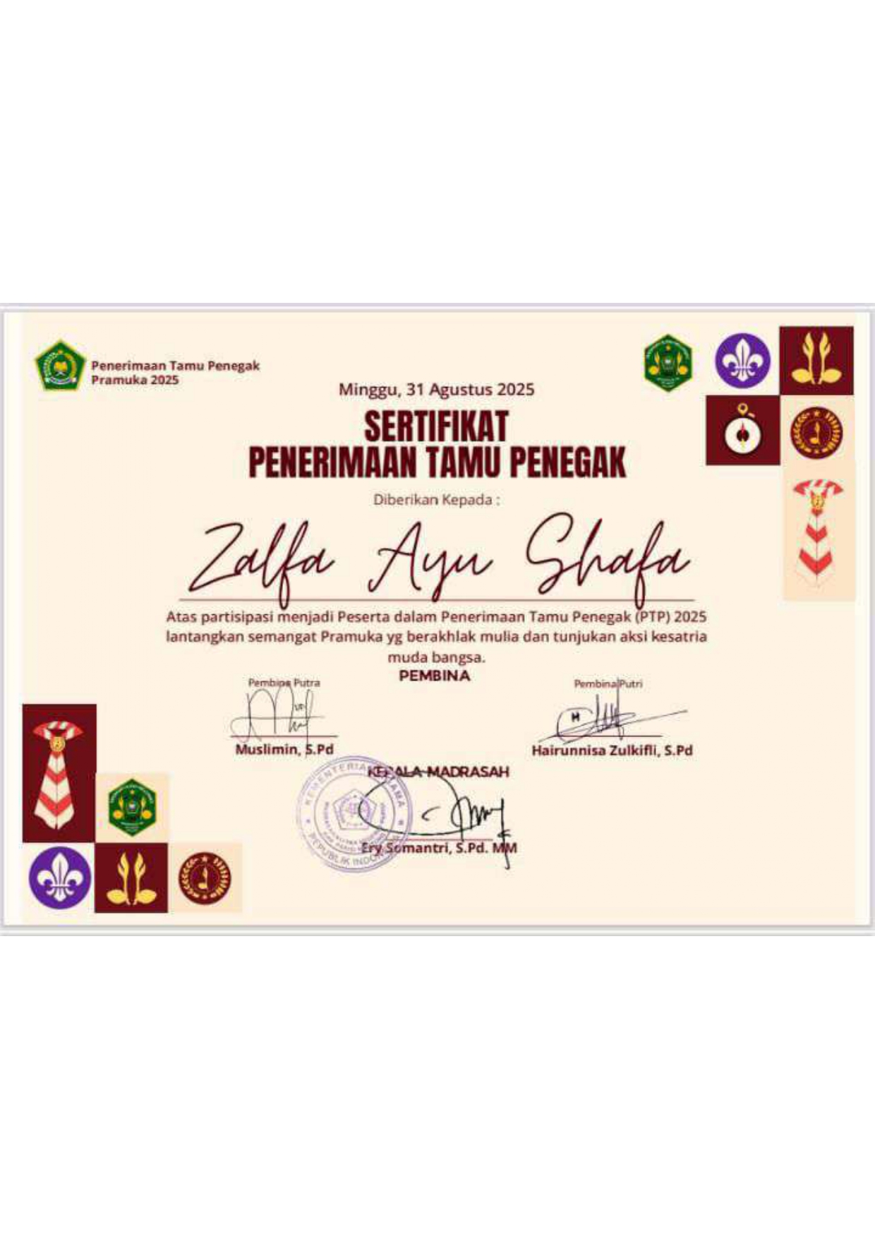 PENERIMAAN TAMU PENEGAK