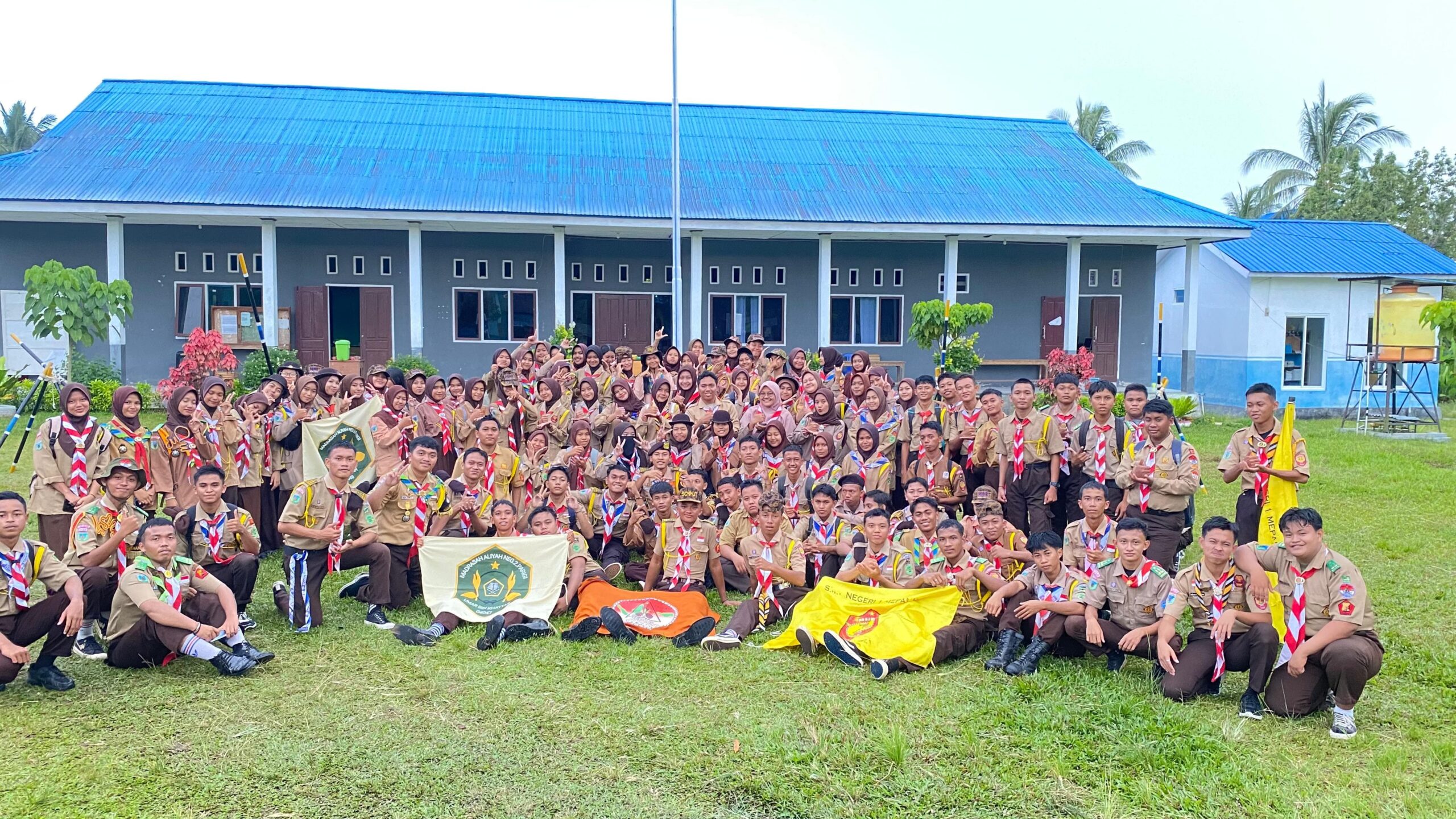 MAN 2 Parigi Hadiri Latihan Gabungan Pramuka di SMKN 1 Bolano Lambunu