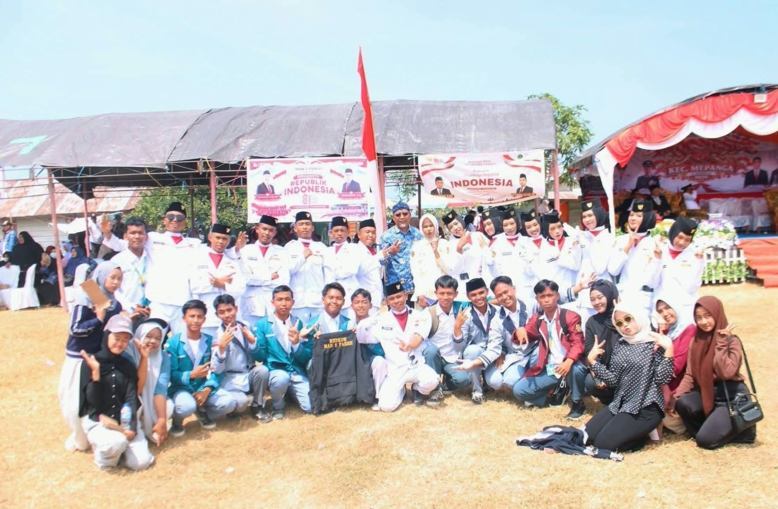Semangat Kemerdekaan, MAN 2 Parigi Turut Sukseskan Upacara HUT ke-81 RI